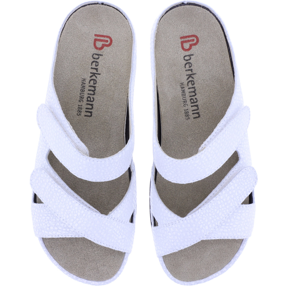 Berkemann | Modell: Felia | Weß PrägelLeder | Form: Melbourne | 01023-113 | Damen Pantoletten