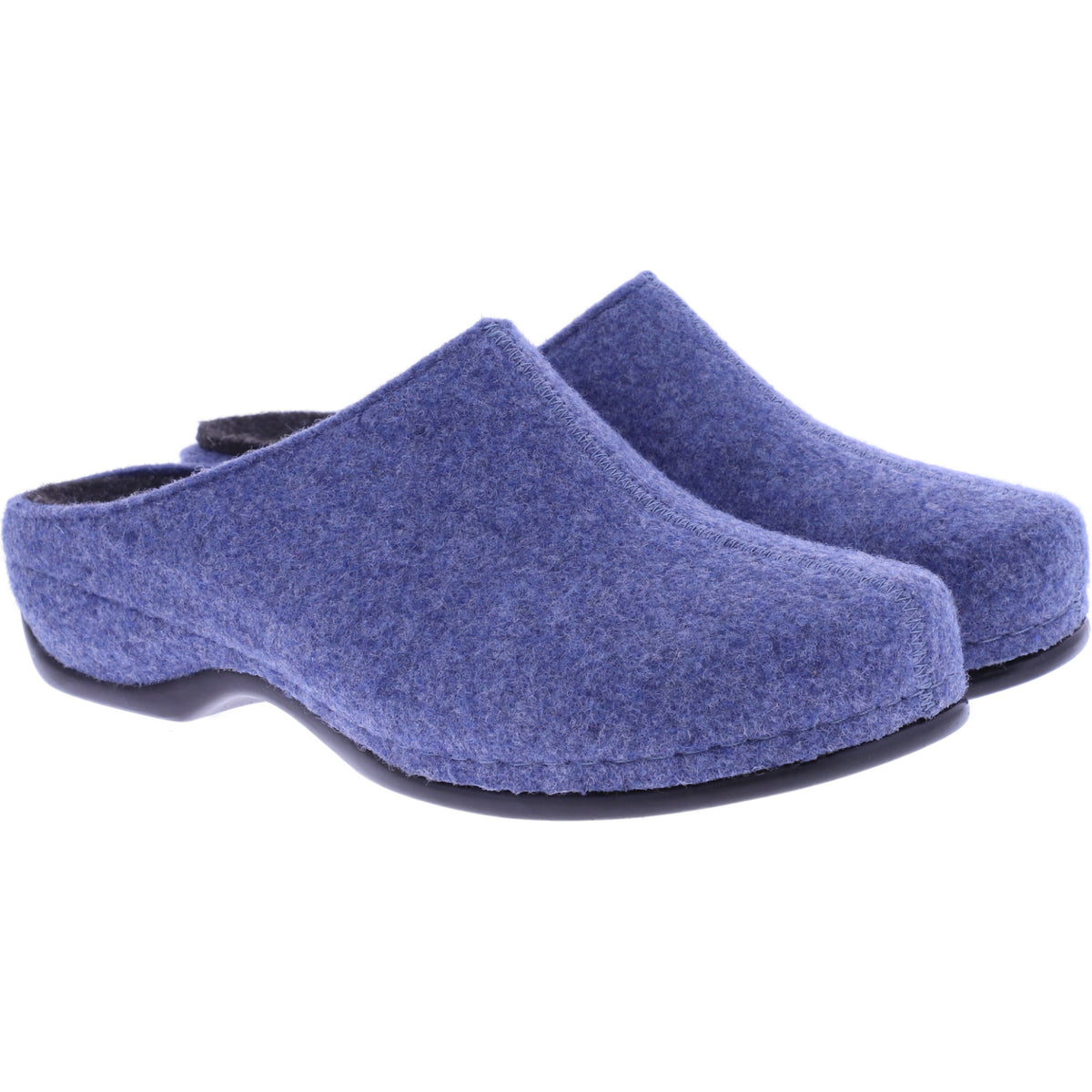 Berkemann | Florina | Himmelblau Filz | Form: Melbourne | 01025-045 | Damen Filzhausschuhe