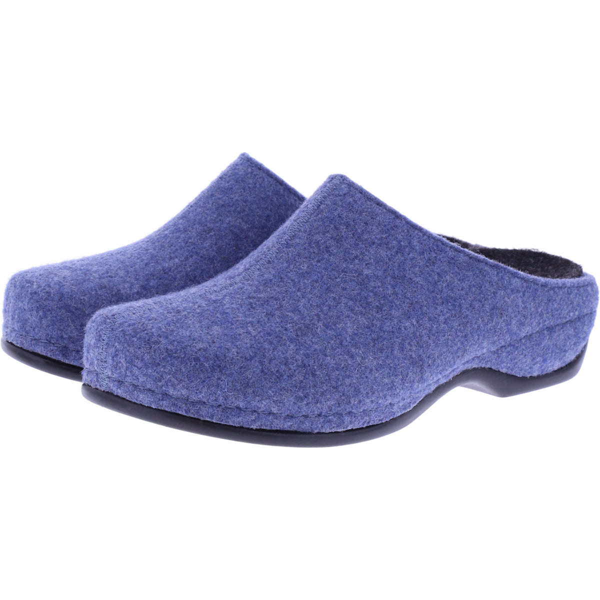 Berkemann | Florina | Himmelblau Filz | Form: Melbourne | 01025-045 | Damen Filzhausschuhe