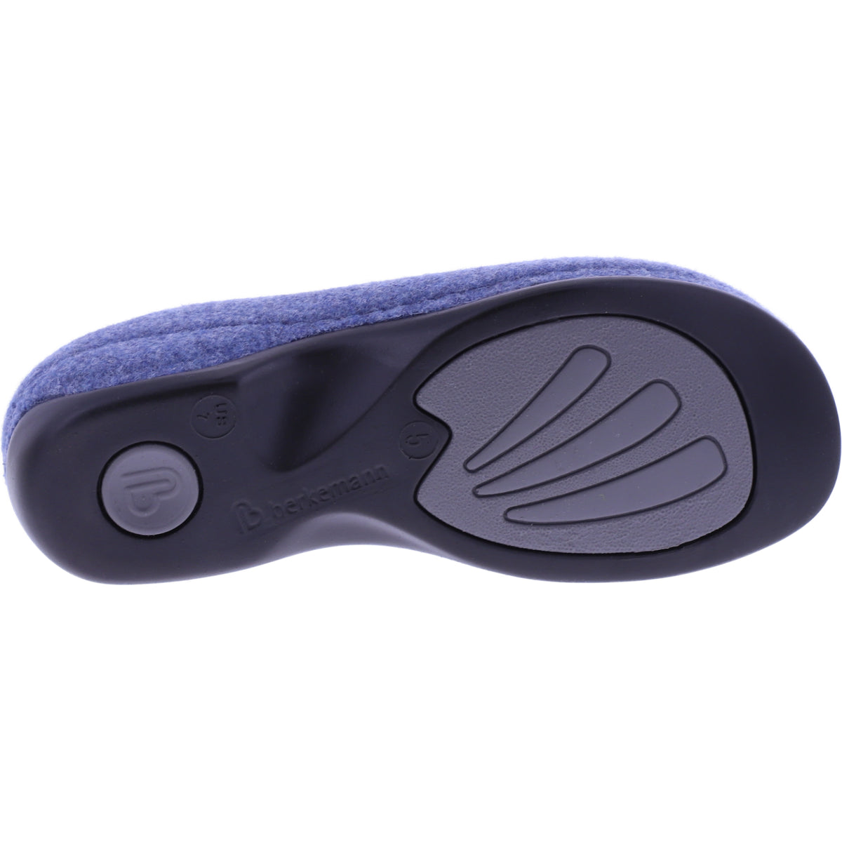 Berkemann | Florina | Himmelblau Filz | Form: Melbourne | 01025-045 | Damen Filzhausschuhe