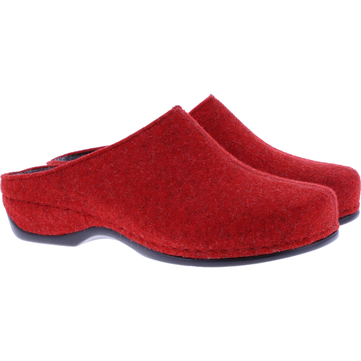 Berkemann | Modell: Florina | Rot Filz | Form: Melbourne | 01025-235 | Damen Filzhausschuhe
