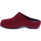 Berkemann | Florina | Dunkelrot Filz | Form: Melbourne | 01025-258 | Damen Hausschuhe