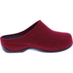 Berkemann | Florina | Dunkelrot Filz | Form: Melbourne | 01025-258 | Damen Hausschuhe
