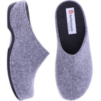 Berkemann | Florina | Hellgrau Filz | Form: Melbourne | Weite: H | 01025-652 | Damen Hausschuhe