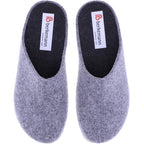 Berkemann | Florina | Hellgrau Filz | Form: Melbourne | Weite: H | 01025-652 | Damen Hausschuhe