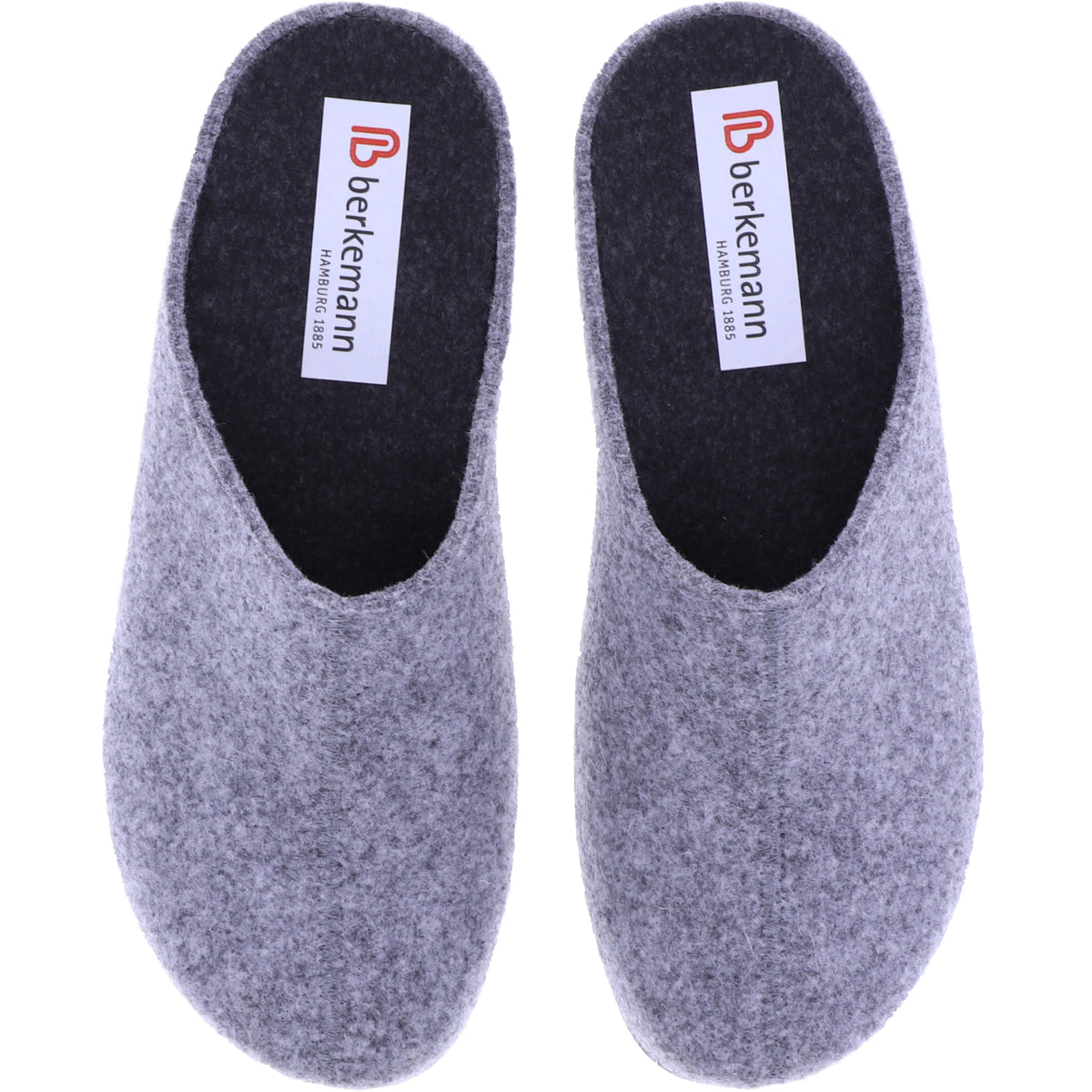 Berkemann | Florina | Hellgrau Filz | Form: Melbourne | Weite: H | 01025-652 | Damen Hausschuhe