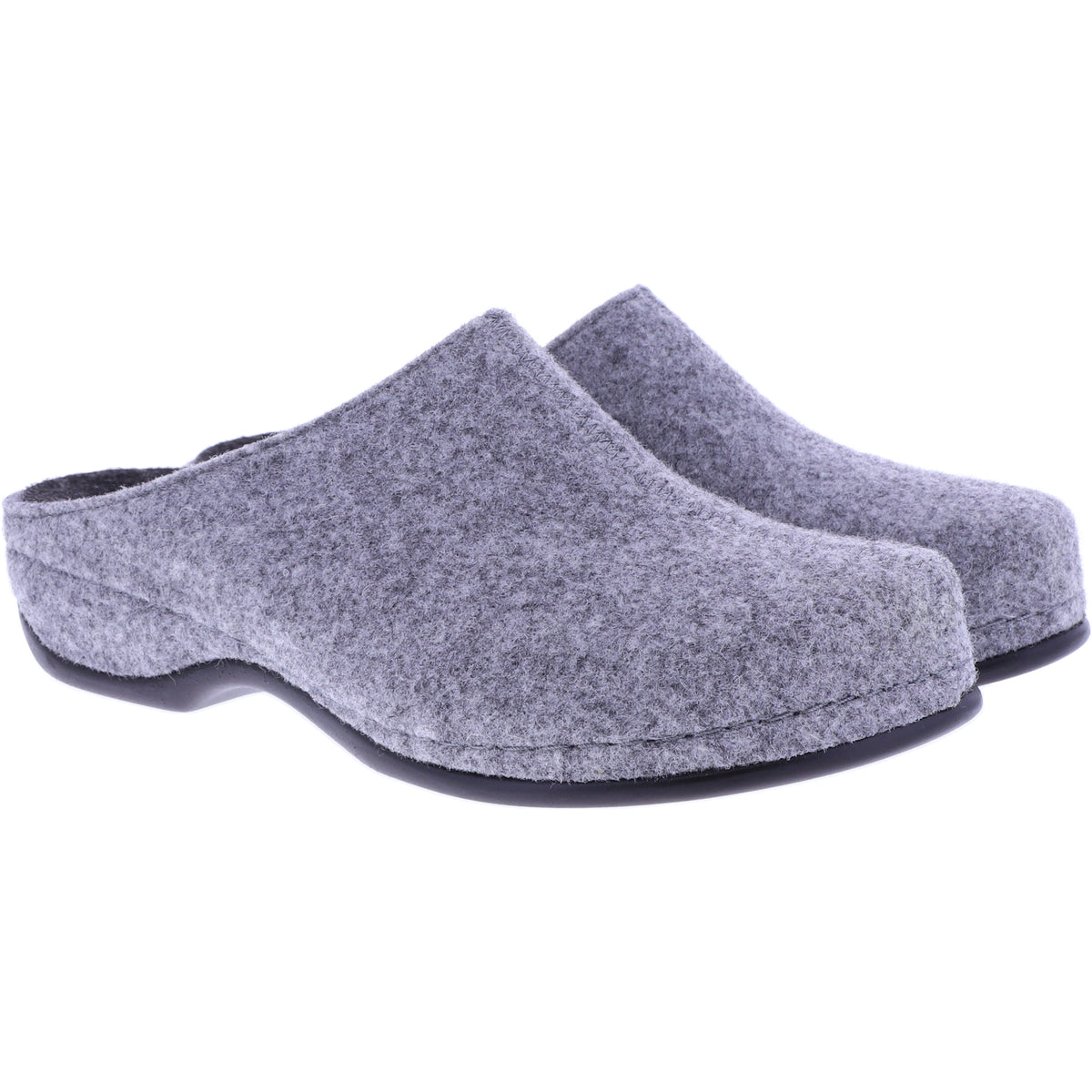 Berkemann | Florina | Hellgrau Filz | Form: Melbourne | Weite: H | 01025-652 | Damen Hausschuhe
