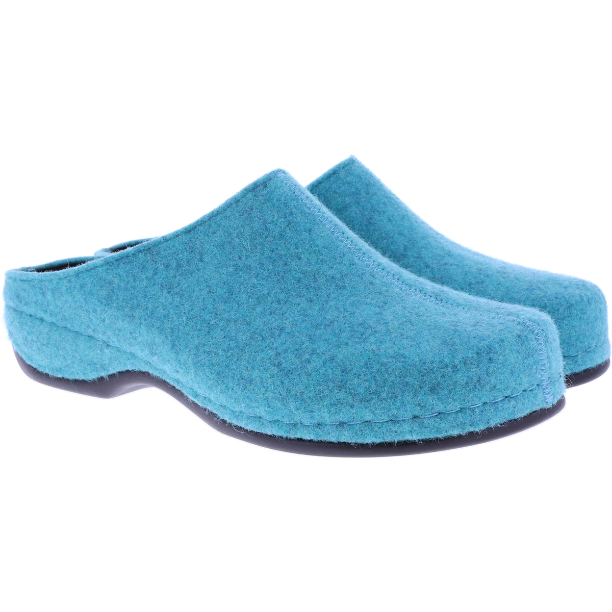 Berkemann | Florina | Türkis Filz | Form: Melbourne | 01025-832 | Damen Hausschuhe