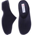 Berkemann | Florina | Schwarz Filz | Form: Melbourne | Weite: H | 01025-958 | Damen Filzhausschuhe