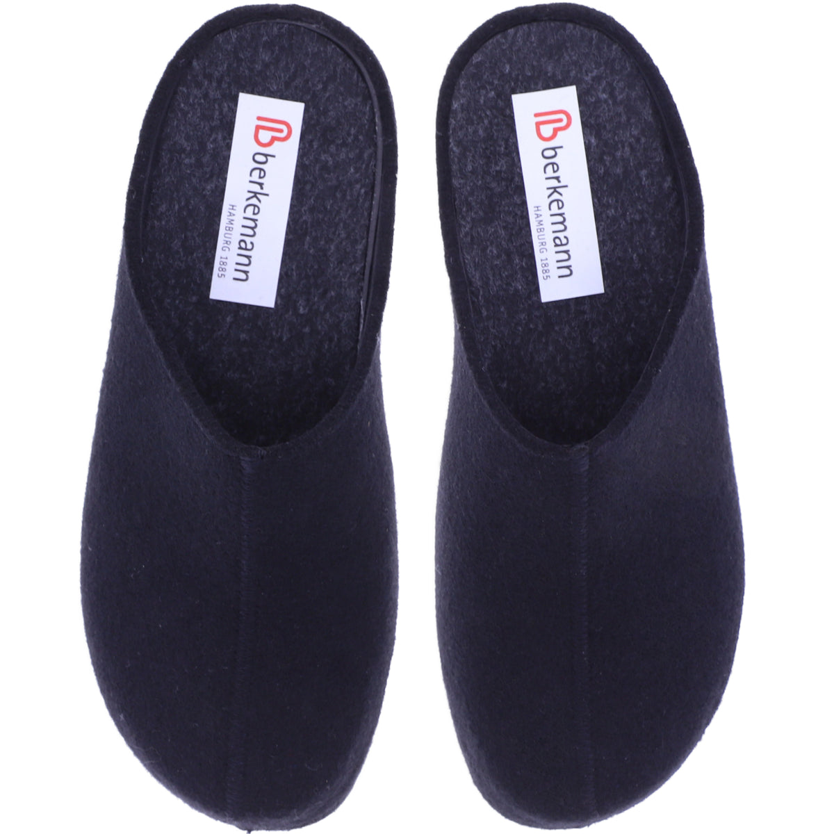 Berkemann | Florina | Schwarz Filz | Form: Melbourne | Weite: H | 01025-958 | Damen Filzhausschuhe