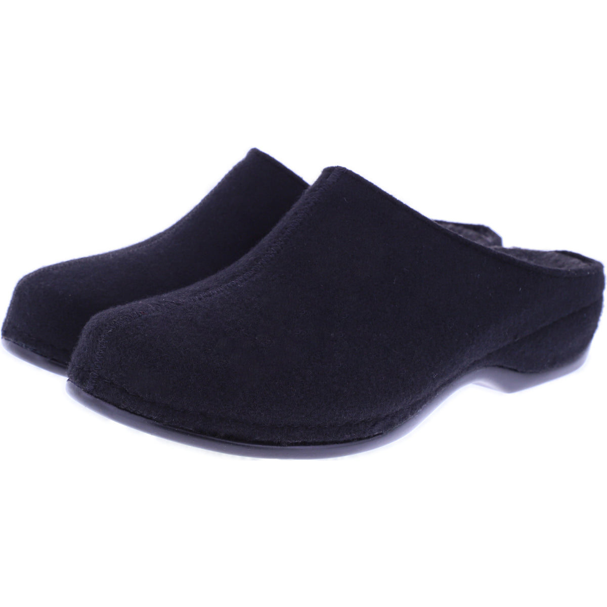 Berkemann | Florina | Schwarz Filz | Form: Melbourne | Weite: H | 01025-958 | Damen Filzhausschuhe