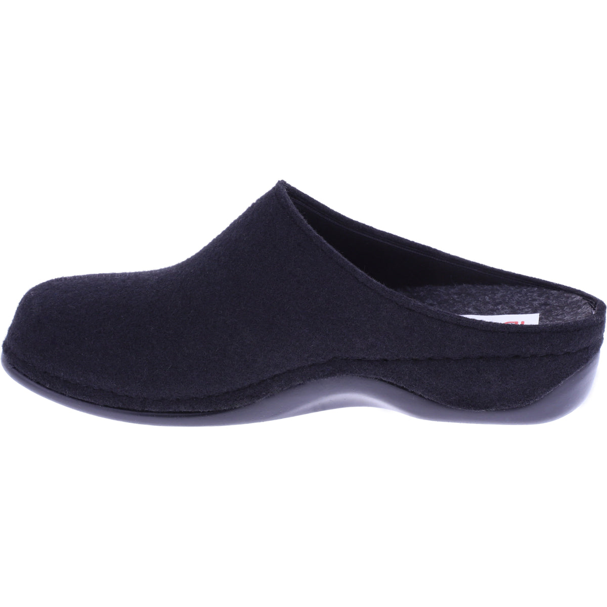 Berkemann | Florina | Schwarz Filz | Form: Melbourne | Weite: H | 01025-958 | Damen Filzhausschuhe