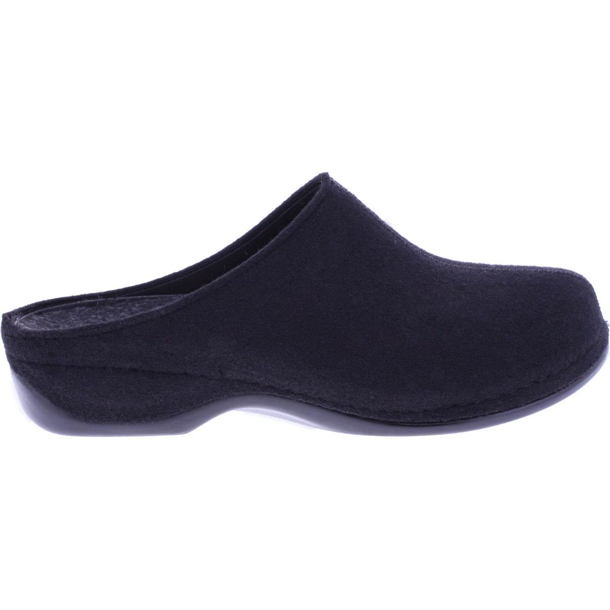 Berkemann | Florina | Schwarz Filz | Form: Melbourne | Weite: H | 01025-958 | Damen Filzhausschuhe