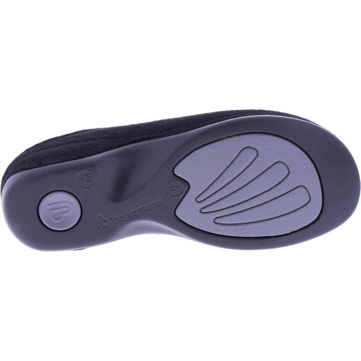 Berkemann | Florina | Schwarz Filz | Form: Melbourne | Weite: H | 01025-958 | Damen Filzhausschuhe