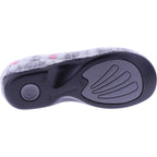 Berkemann | Donata | Hellgrau Floralfilz | Form: Melbourne | Weite: H | 01028-644 | Damen Clogs