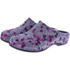 Berkemann | Donata | Hellgrau Tupfen Filz | Form: Melbourne | Weite: H | 01028-645 | Damen Clogs