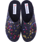Berkemann | Modell: Donata | Dunkelgrau Tupfen Filz | Form: Melbourne | 01028-914 | Damen Clogs