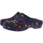 Berkemann | Modell: Donata | Dunkelgrau Tupfen Filz | Form: Melbourne | 01028-914 | Damen Clogs