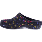 Berkemann | Modell: Donata | Dunkelgrau Tupfen Filz | Form: Melbourne | 01028-914 | Damen Clogs