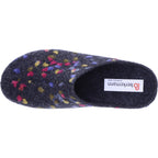 Berkemann | Modell: Donata | Dunkelgrau Tupfen Filz | Form: Melbourne | 01028-914 | Damen Clogs