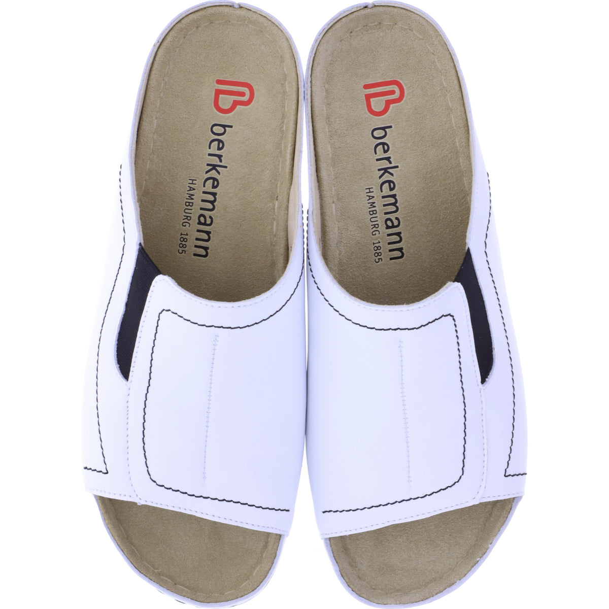 Berkemann | Modell: Isabella | Weiß Kalbsleder | Leisten: Sydney | 01105-101 | Damen Pantolette