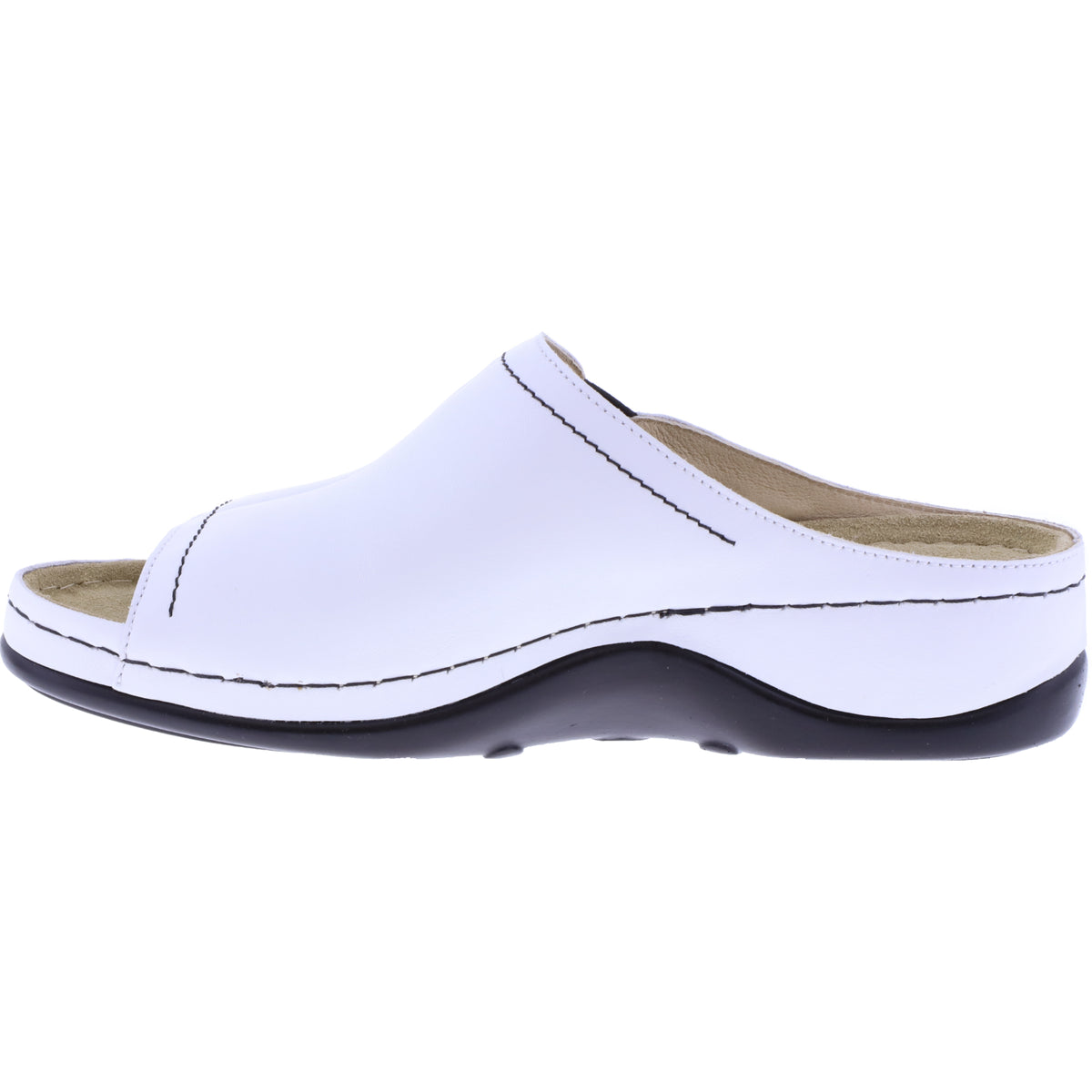 Berkemann | Modell: Isabella | Weiß Kalbsleder | Leisten: Sydney | 01105-101 | Damen Pantolette