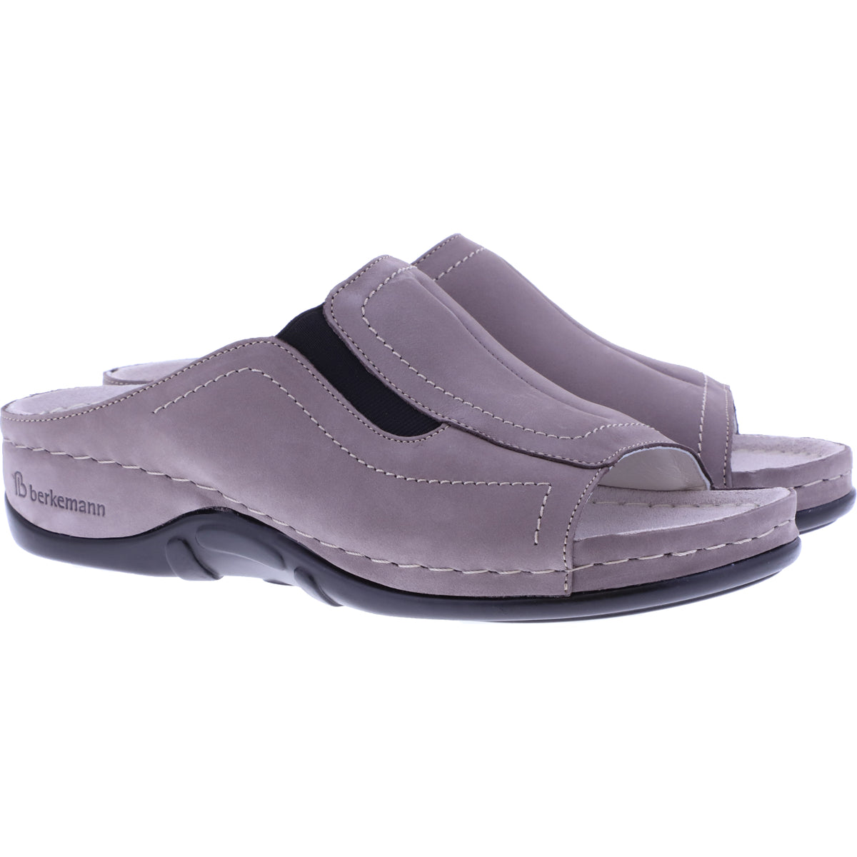 Berkemann | Modell: Isabella | Stone Nubuk | Leisten: Sydney | 01105-967 | Damen Pantoletten