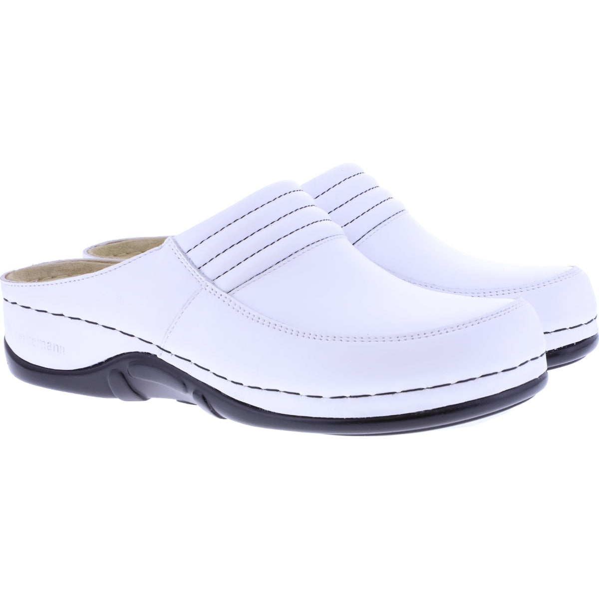 Berkemann | Modell: Victoria | Weiß Kalbsleder | Leisten: Sydney | 01112-101 | Damen Clogs