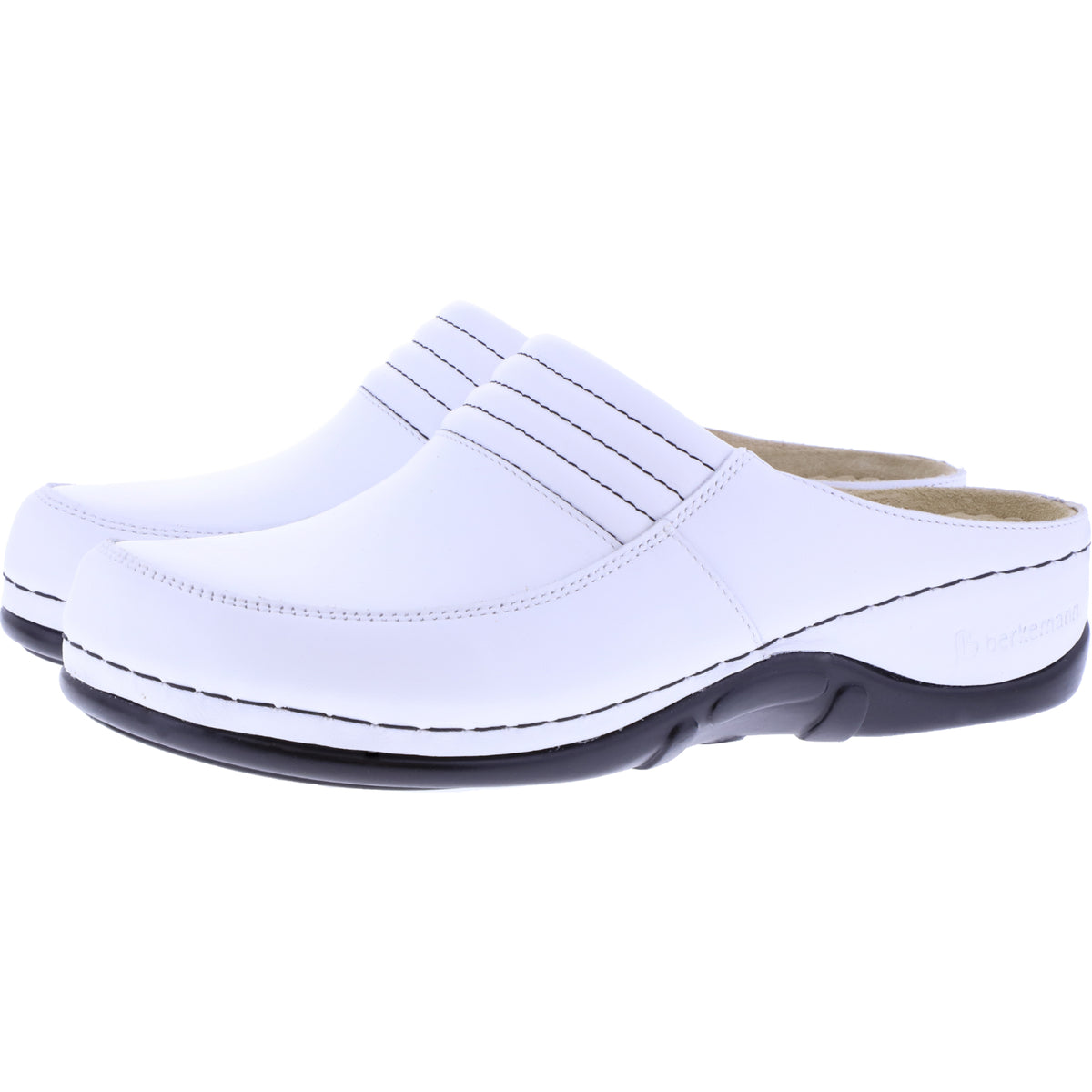 Berkemann | Modell: Victoria | Weiß Kalbsleder | Leisten: Sydney | 01112-101 | Damen Clogs