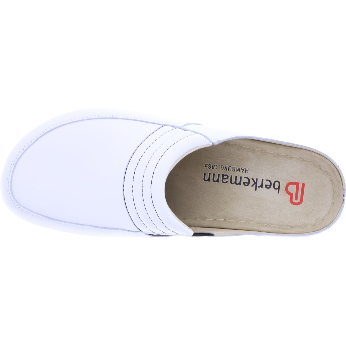 Berkemann | Modell: Victoria | Weiß Kalbsleder | Leisten: Sydney | 01112-101 | Damen Clogs