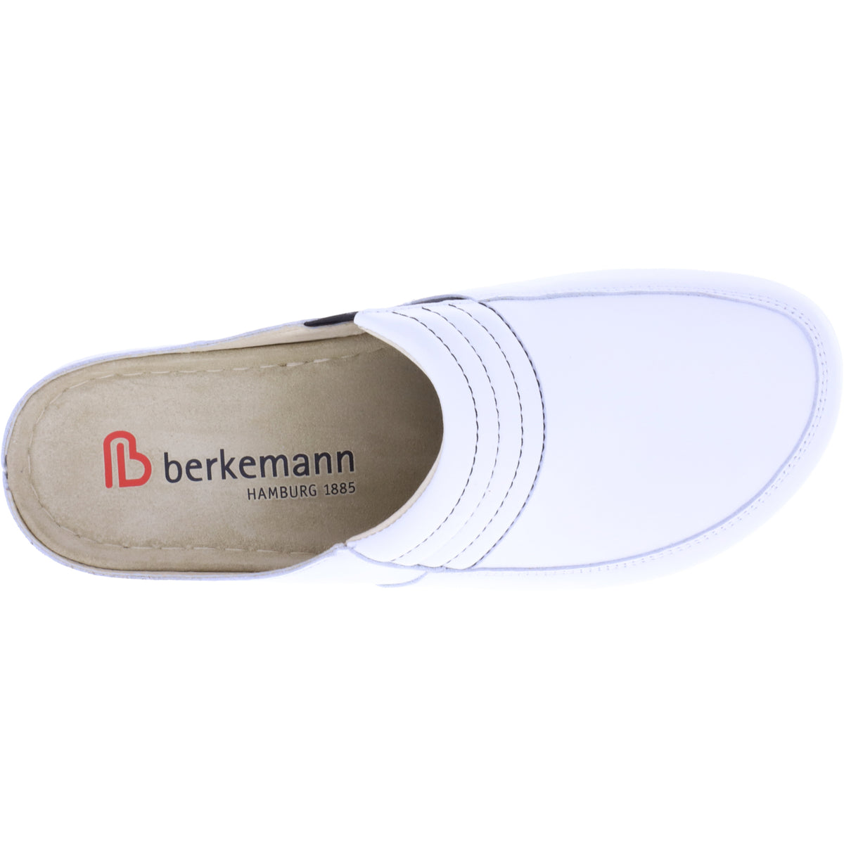 Berkemann | Modell: Victoria | Weiß Kalbsleder | Leisten: Sydney | 01112-101 | Damen Clogs