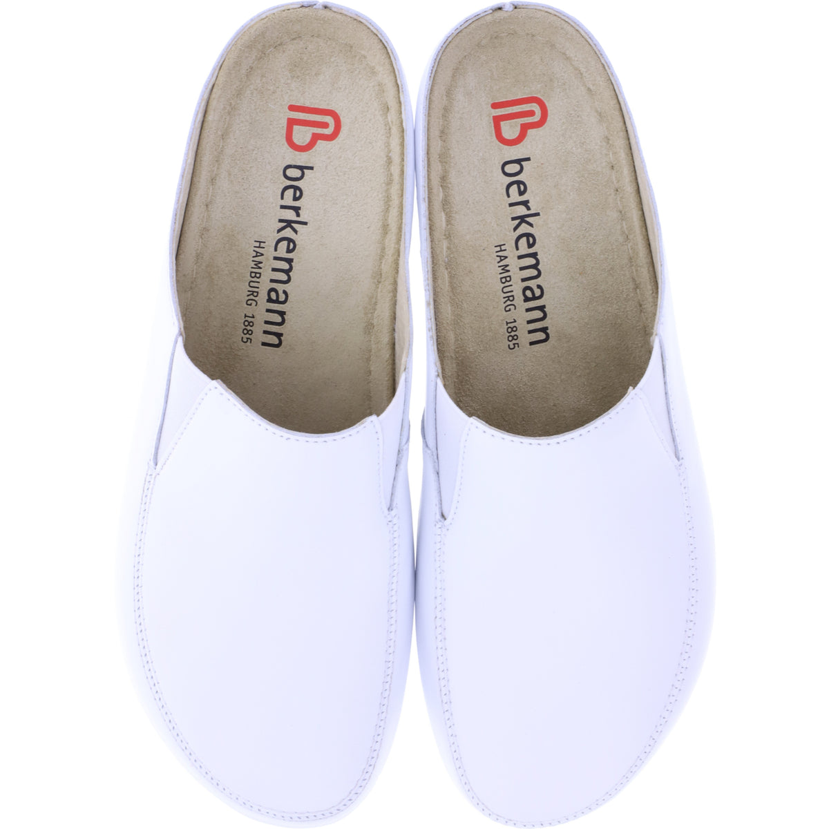 Berkemann | Modell: Celle | Weiß Kalbsleder | Leisten: Atlanta | 01301-101 | Damen Clogs
