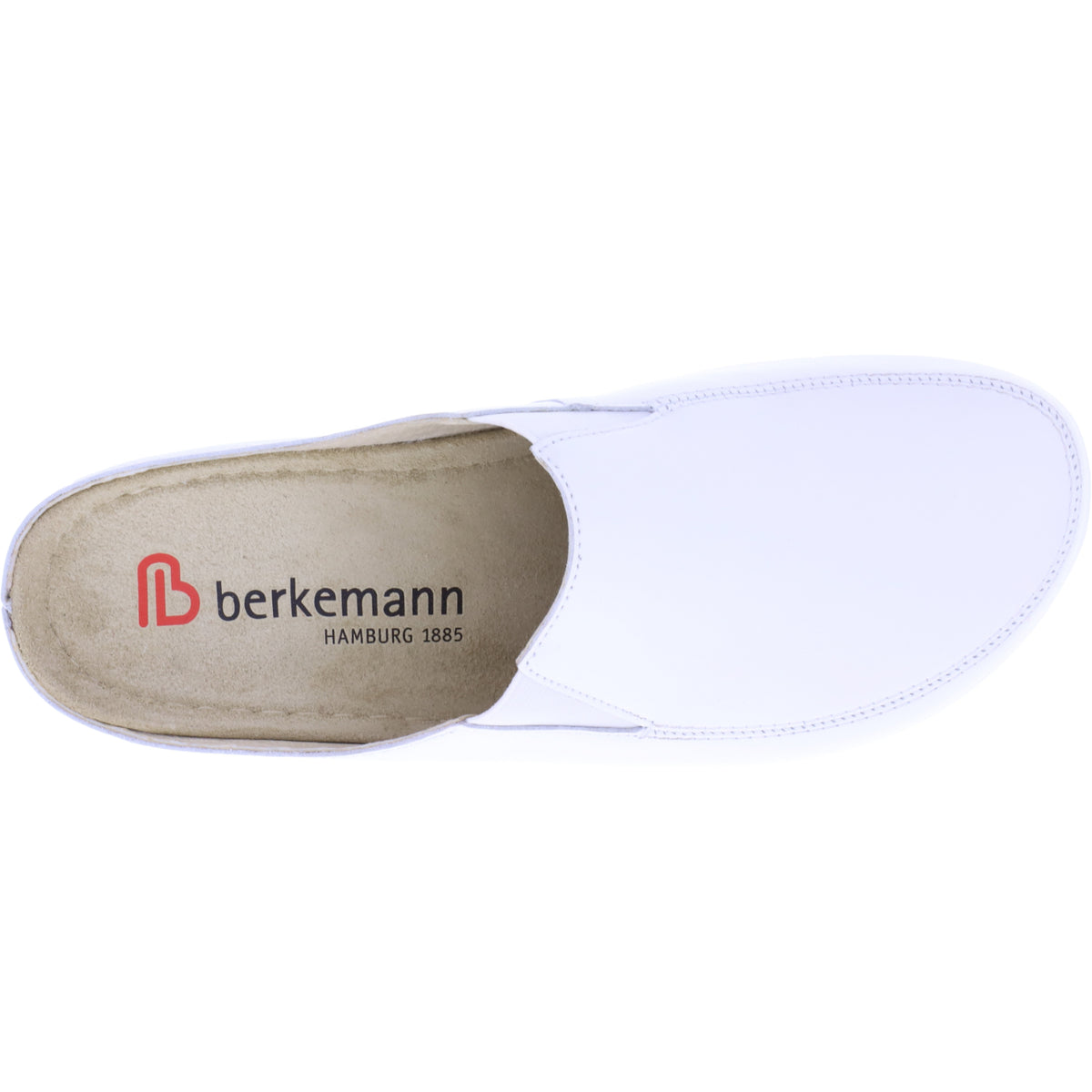 Berkemann | Modell: Celle | Weiß Kalbsleder | Leisten: Atlanta | 01301-101 | Damen Clogs