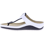 Berkemann | Modell: Mila | Weiß Leder | Leisten: Caldera | 01351-100 | Zehentrenner | Damen