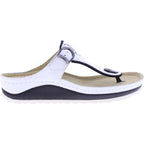 Berkemann | Modell: Mila | Weiß Leder | Leisten: Caldera | 01351-100 | Zehentrenner | Damen
