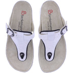 Berkemann | Mila | Cremeweiß Leder | Leisten: Caldera | 01351-107 | Zehentrenner | Damen