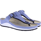 Berkemann | Mila | Azurblau Nubuk | Leisten: Caldera | 01351-394 | Zehentrenner | Damen
