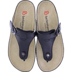 Berkemann | Modell: Mila | Schwarz Leder | Leisten: Caldera | 01351-901 | Zehentrenner | Damen