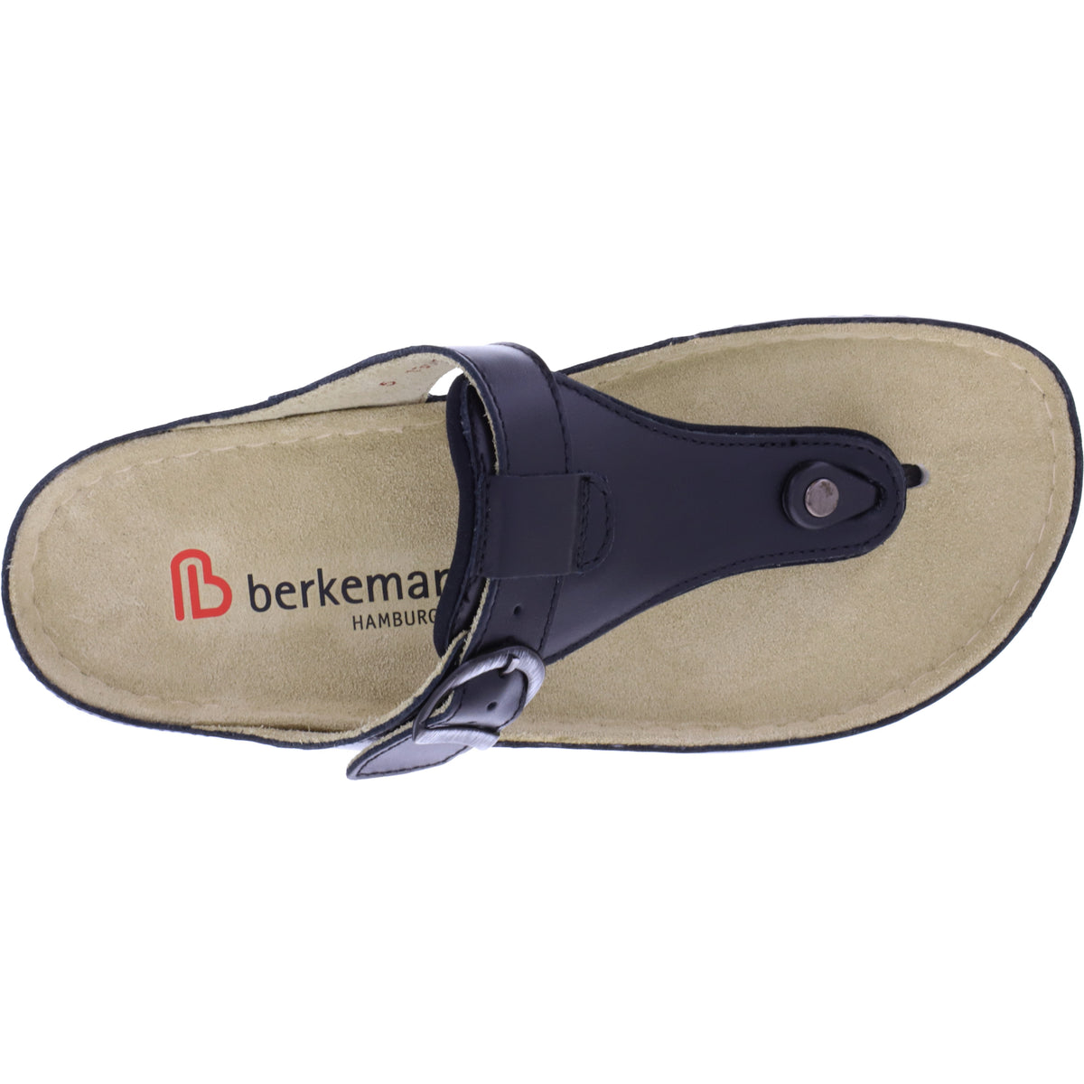 Berkemann | Modell: Mila | Schwarz Leder | Leisten: Caldera | 01351-901 | Zehentrenner | Damen