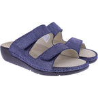 Berkemann | Winona | Blau Briilantleder | Form: Granada | 01466-065 | Damen Pantolette