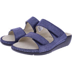 Berkemann | Winona | Blau Briilantleder | Form: Granada | 01466-065 | Damen Pantolette