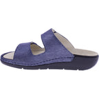 Berkemann | Winona | Blau Briilantleder | Form: Granada | 01466-065 | Damen Pantolette