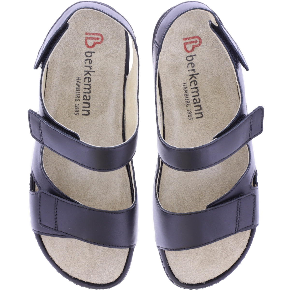 Berkemann | Leona | Zenitschwarz Kalbsleder | Form: Granada | 01468-071 / Damen Sandalen