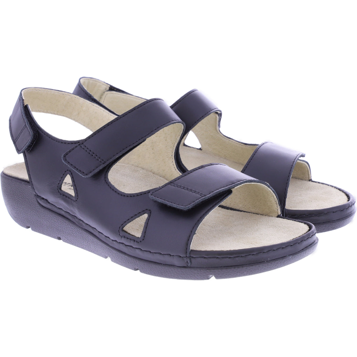 Berkemann | Leona | Zenitschwarz Kalbsleder | Form: Granada | 01468-071 / Damen Sandalen
