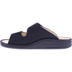 Finn Comfort / Riad / Schwarz Nubuk Leder / Wechselfußbett / Art: 01505-046099 / Herren Pantoletten
