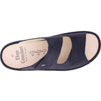 Finn Comfort / Riad / Schwarz Nubuk Leder / Wechselfußbett / Art: 01505-046099 / Herren Pantoletten