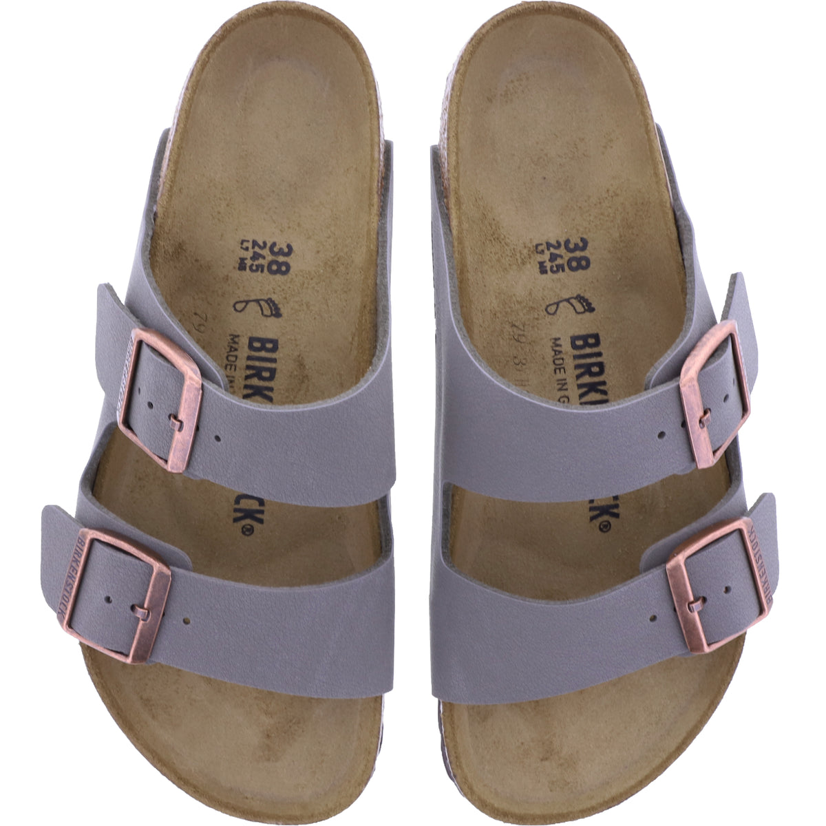 Birkenstock | Arizona | Stone Nubuk | Birko-Flor | Weite: Normal | 151211 | Unisex Pantoletten