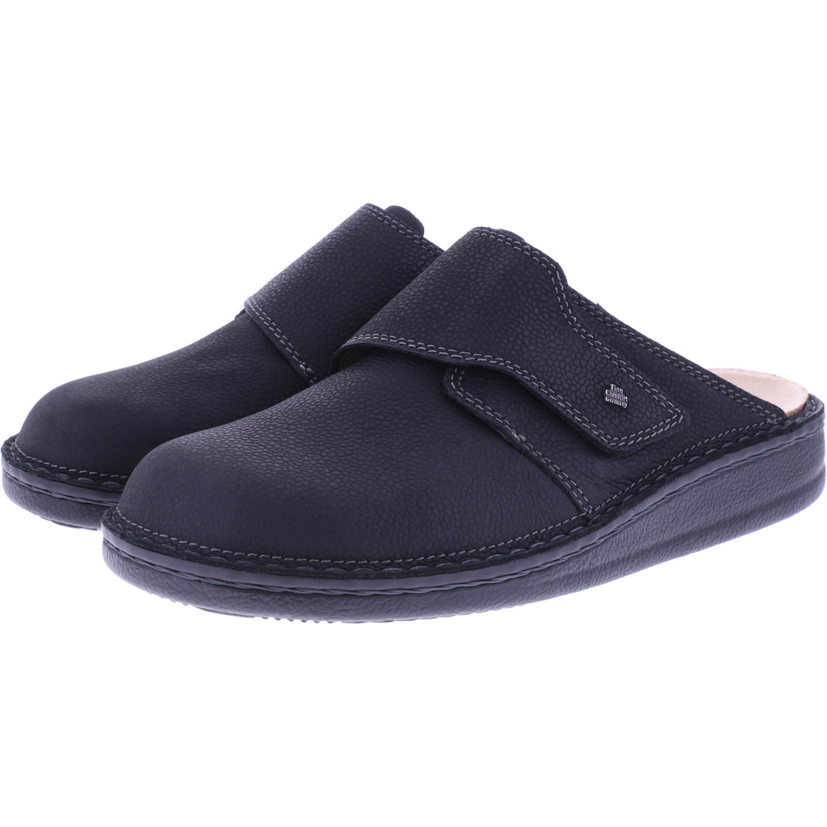 Finn Comfort | Amalfi | Schwarz Leder | Wechselfußbett | 01515-834393 | Herren Clogs