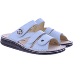 Finn Comfort | Agueda | Sky-Hellblau| Leder | Wechselfußbett | 01538-846214 | Damen Pantoletten