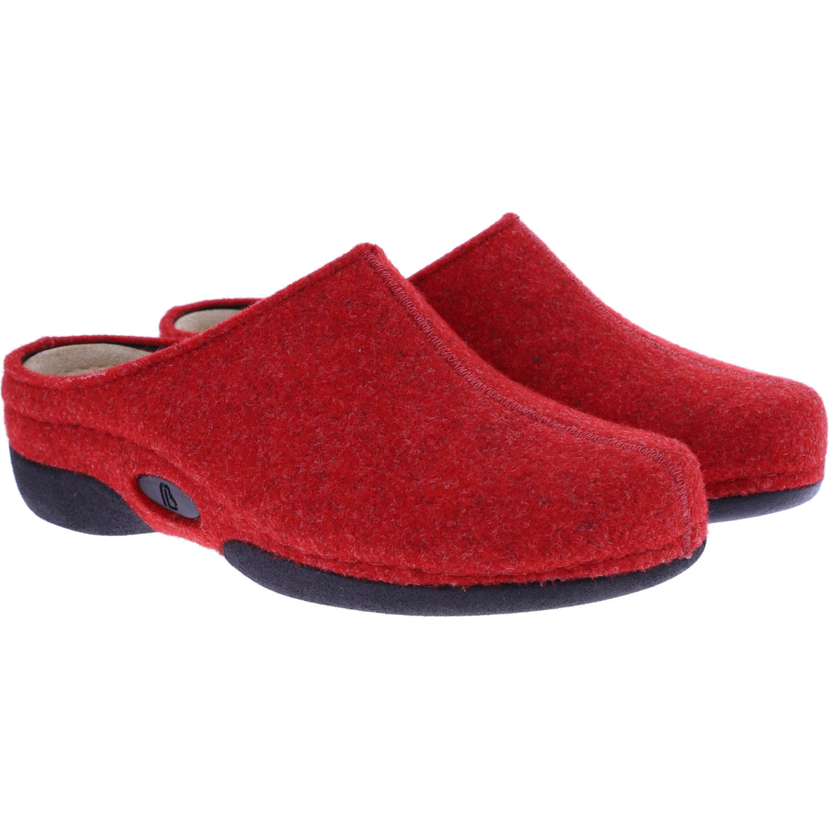 Berkemann | Lauren | Rot Filz | Leisten: Brisbane | Weite: G | 01553-235 | Damen Hausschuhe